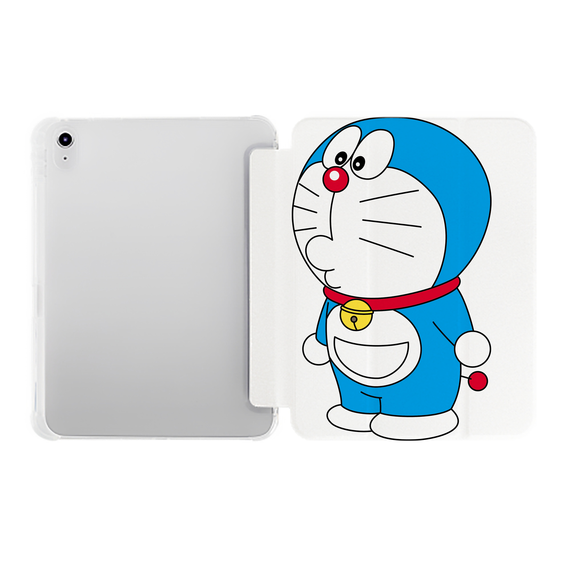 （画像用） ドラえもん Doraemon IPad ケース ペン収納付き 三つ折りスタンド PUレザー×シリコン 対応機種9.5/10.5/10.9インチ